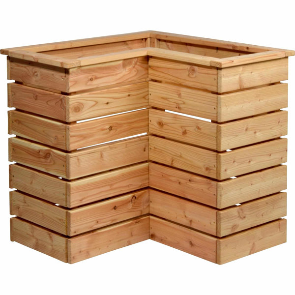 Natur Pur Corner raised bed, Douglas fir Wayfair.co.uk